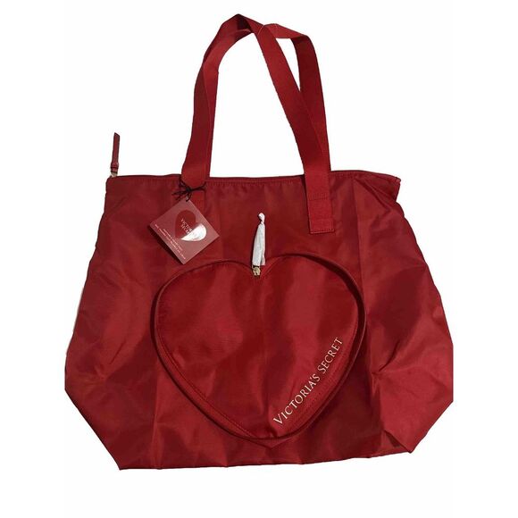 Victoria Secret Valentines Day Red Packable Tote Bag‎ - Picture 1 of 5